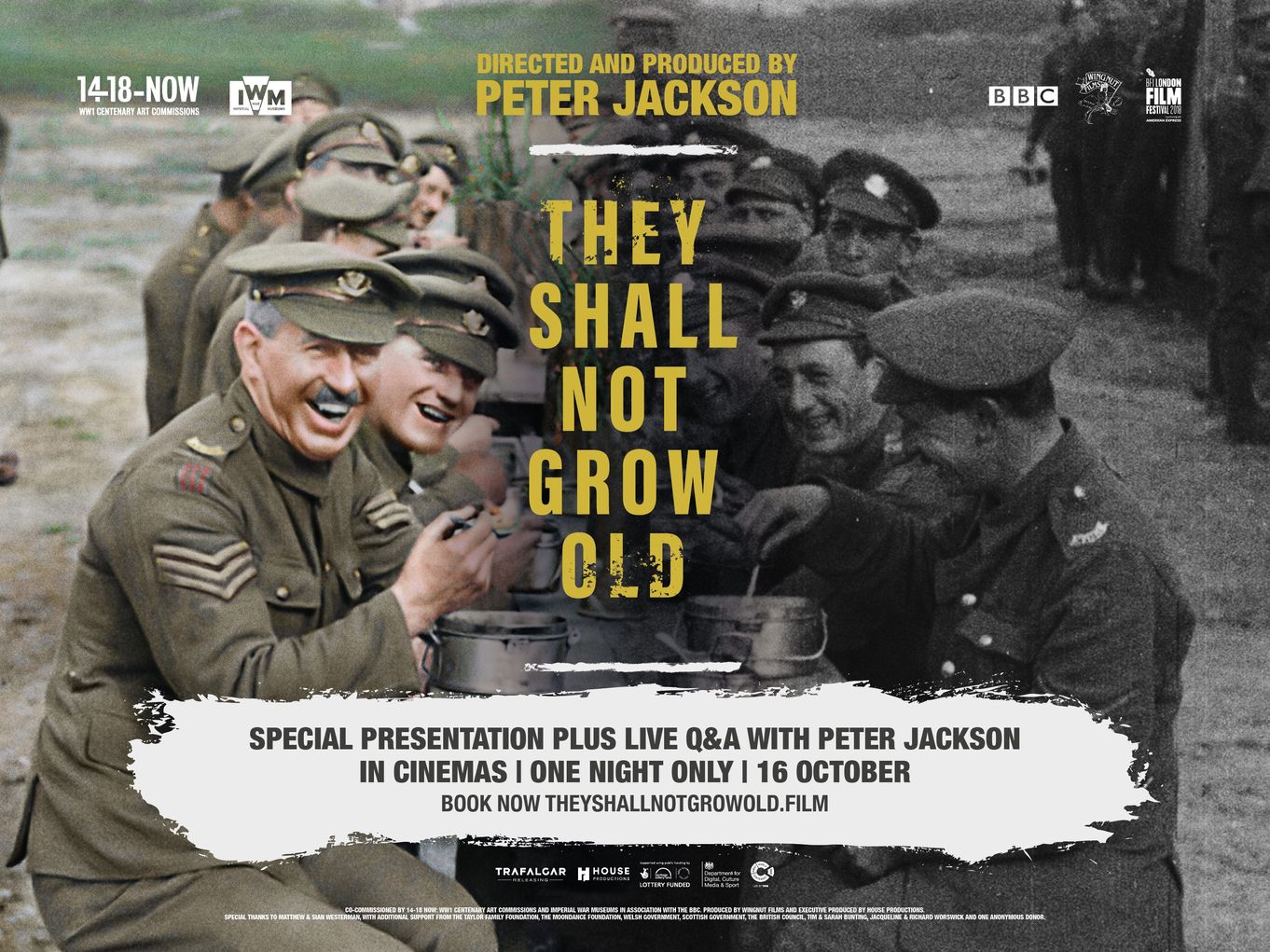 THEY SHALL NOT GROW OLD + LIVE-STREAMED Q&A WITH PETER JACKSON