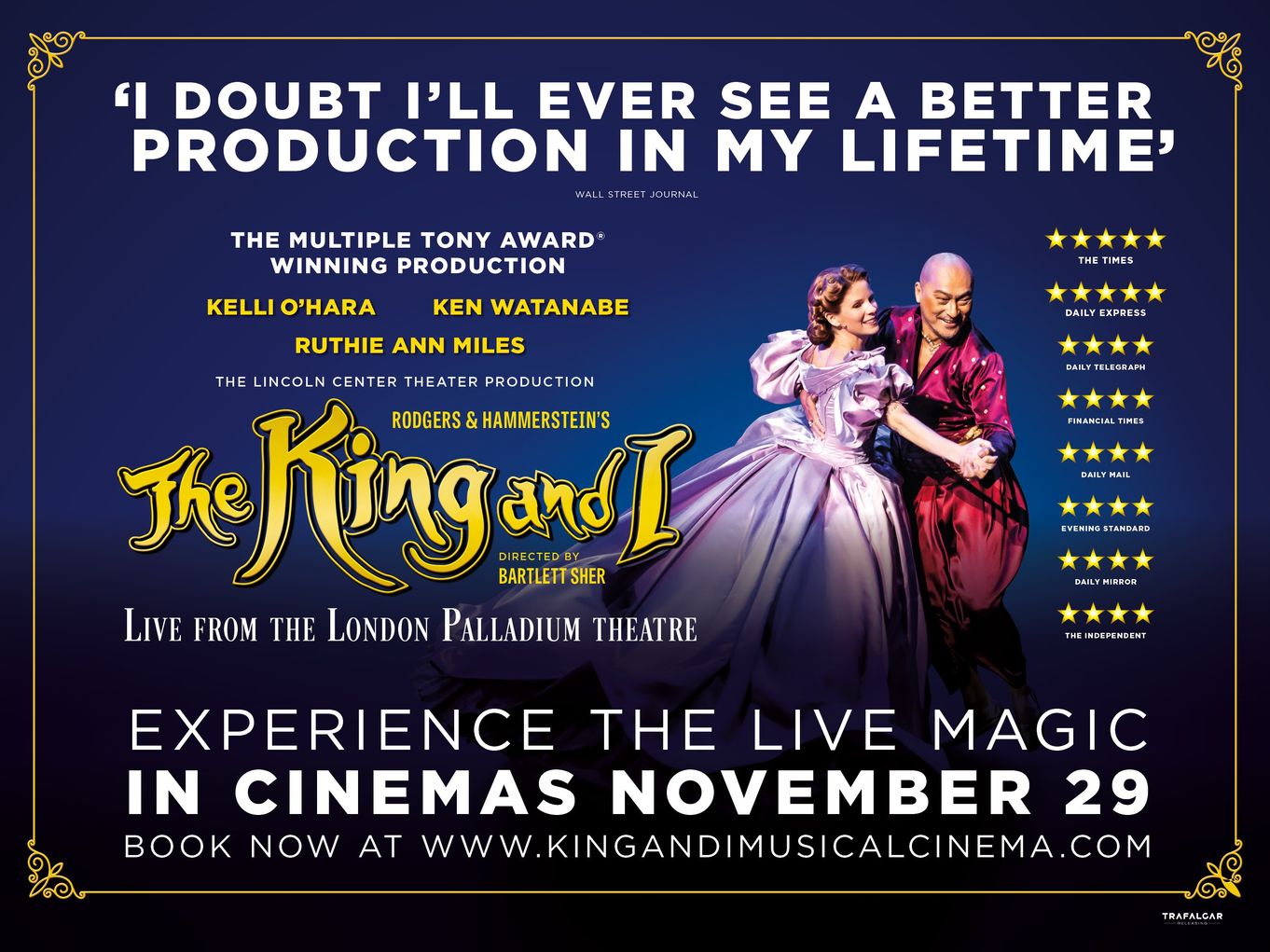 THE KING & I for cinema, from the London Palladium