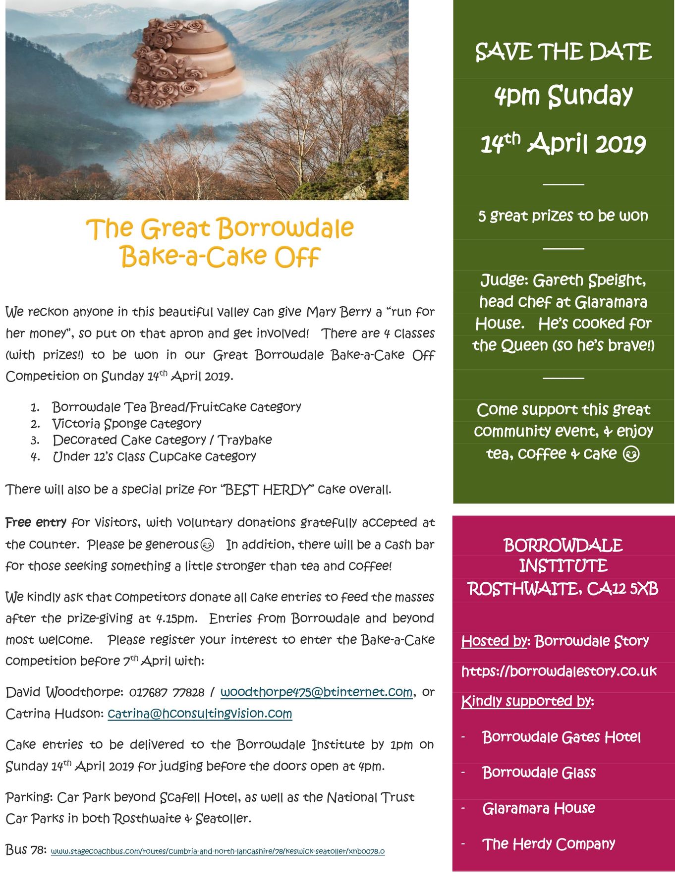 The Great Borrowdale Bake-a-Cake Off 