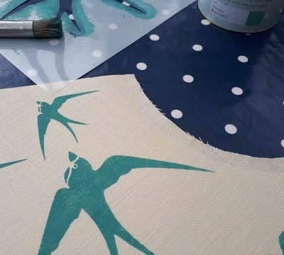Hand Stencil & Roll a Lampshade short course