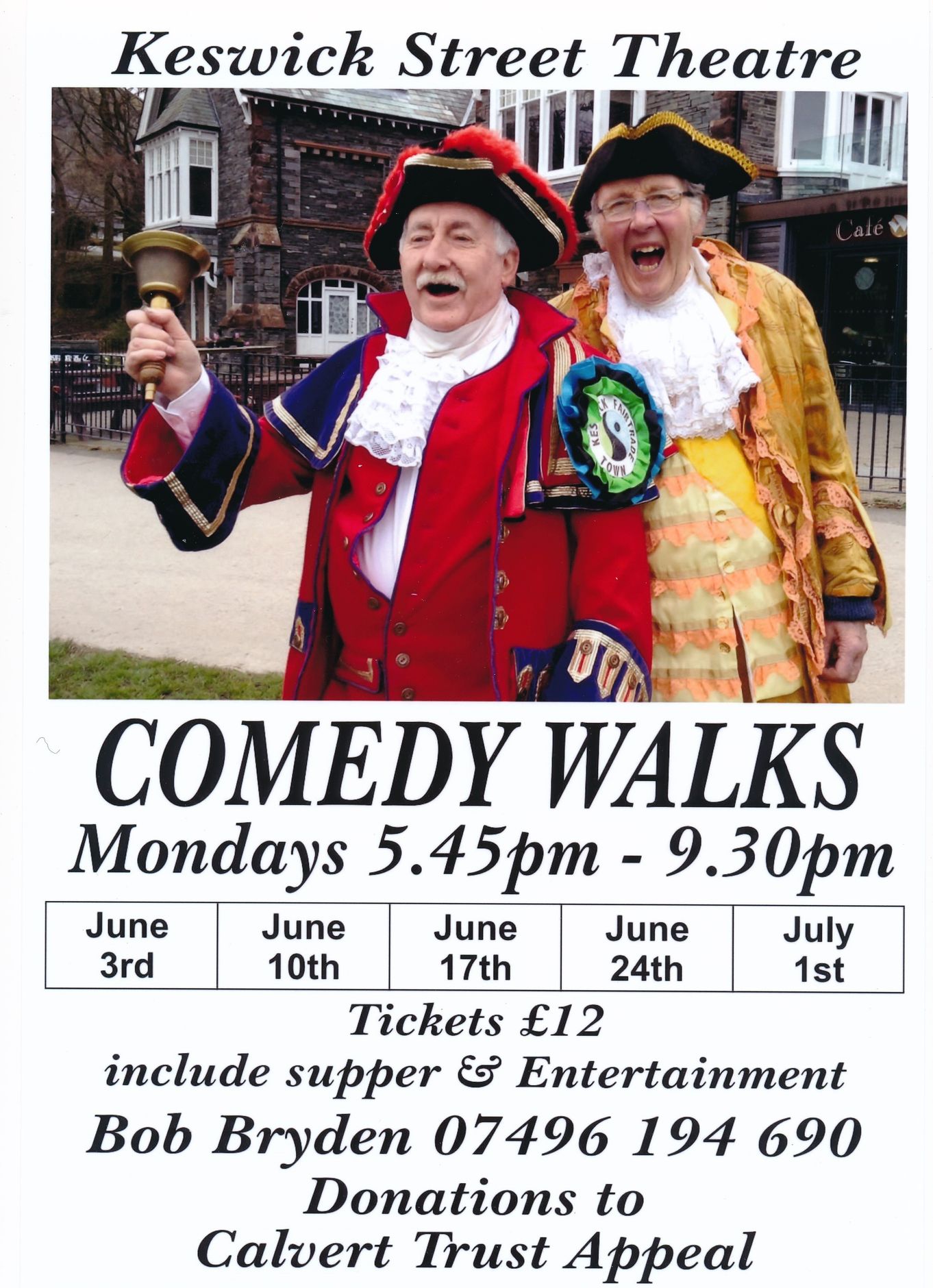 Comedy Walks with Supper and Entertainment