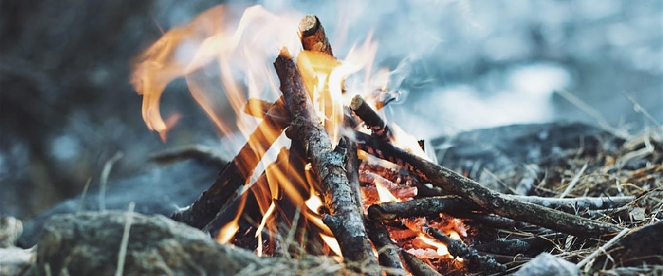 Traditional Wild Camp Fire Skills 