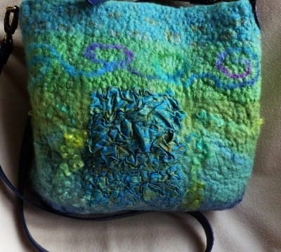 Make a Nuno Felt Wool & Silk Bag