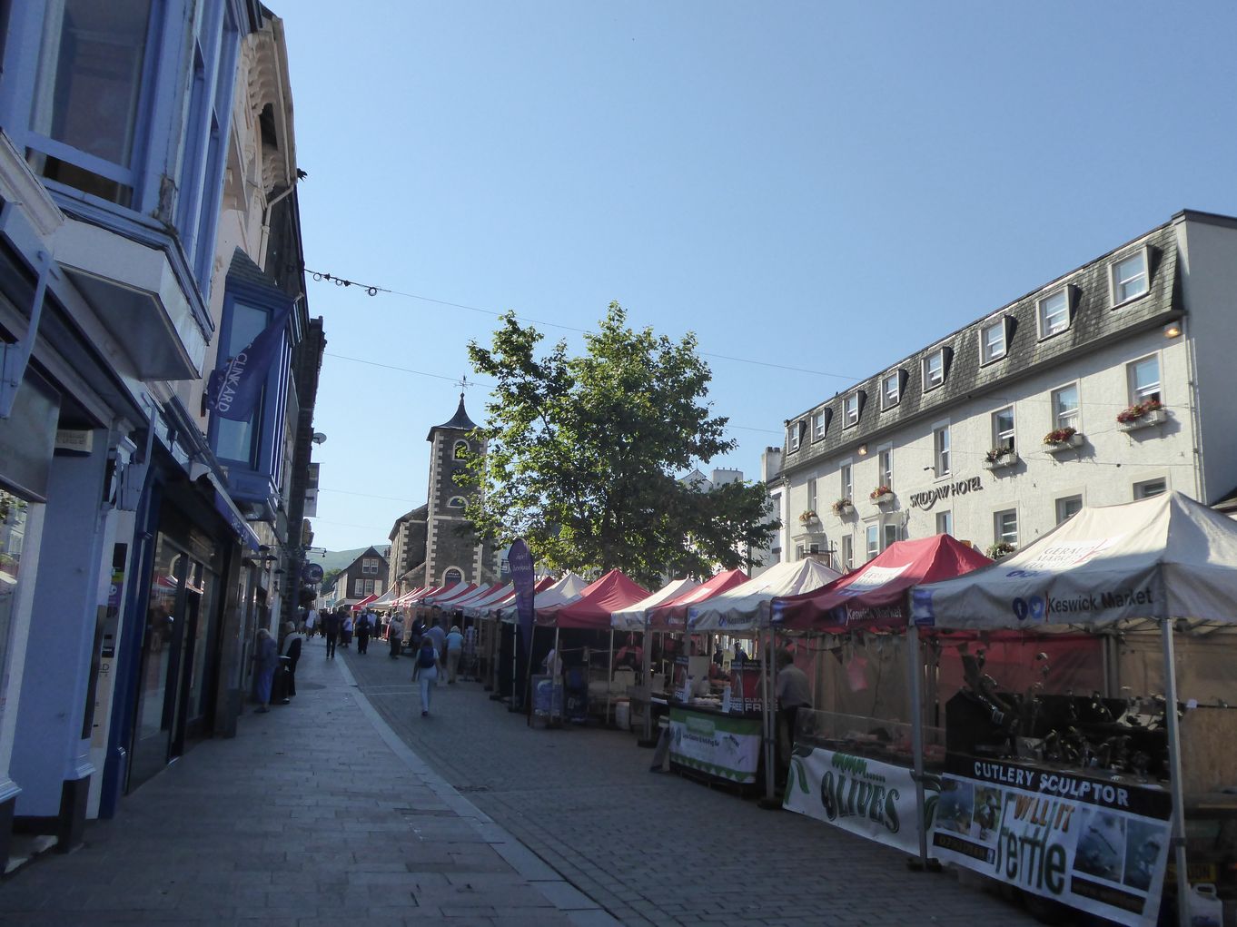 Market day in Keswick market square