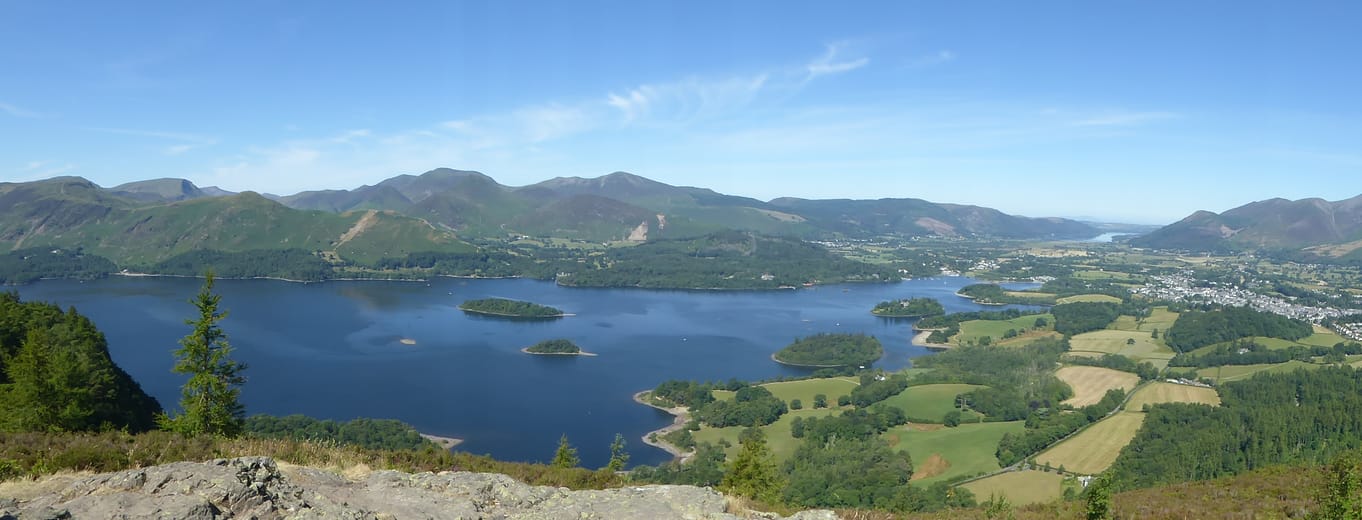 Derwentwater and her islands from Walla Crag