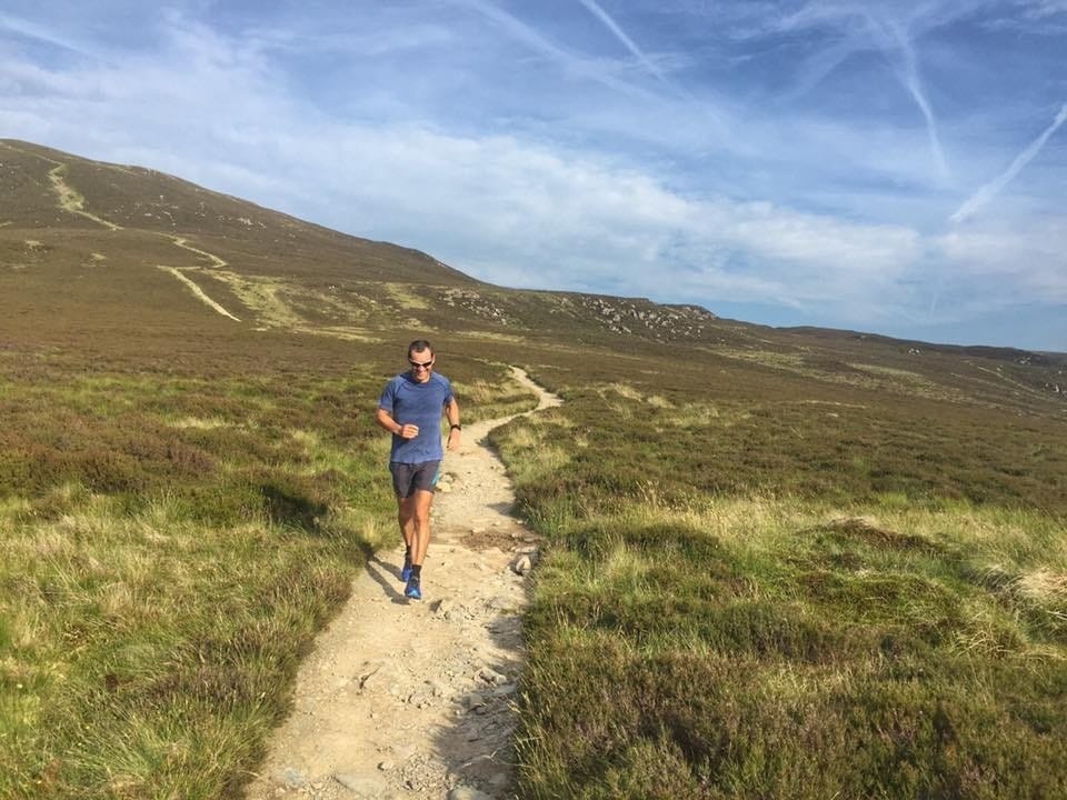 Adam Campion out for a trail run