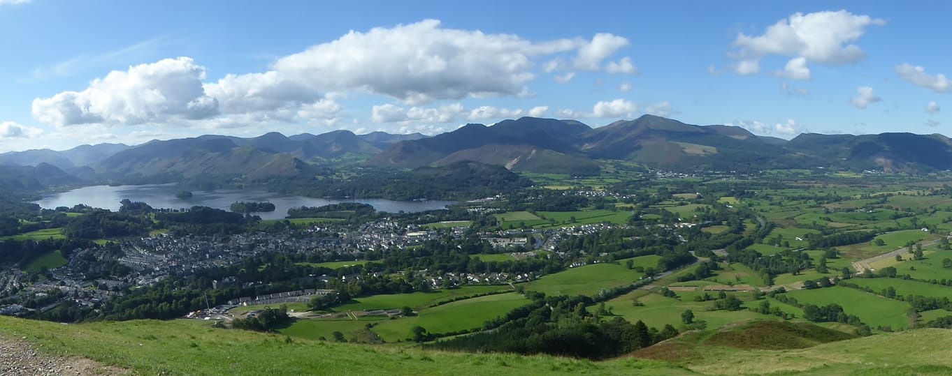 View over Keswick from Latirgg