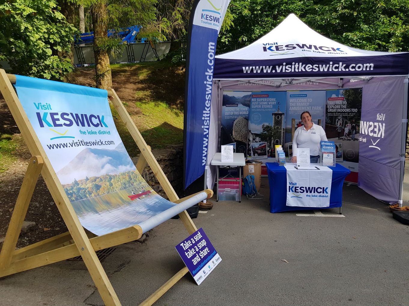 Visit Keswick stand at tour of britain village