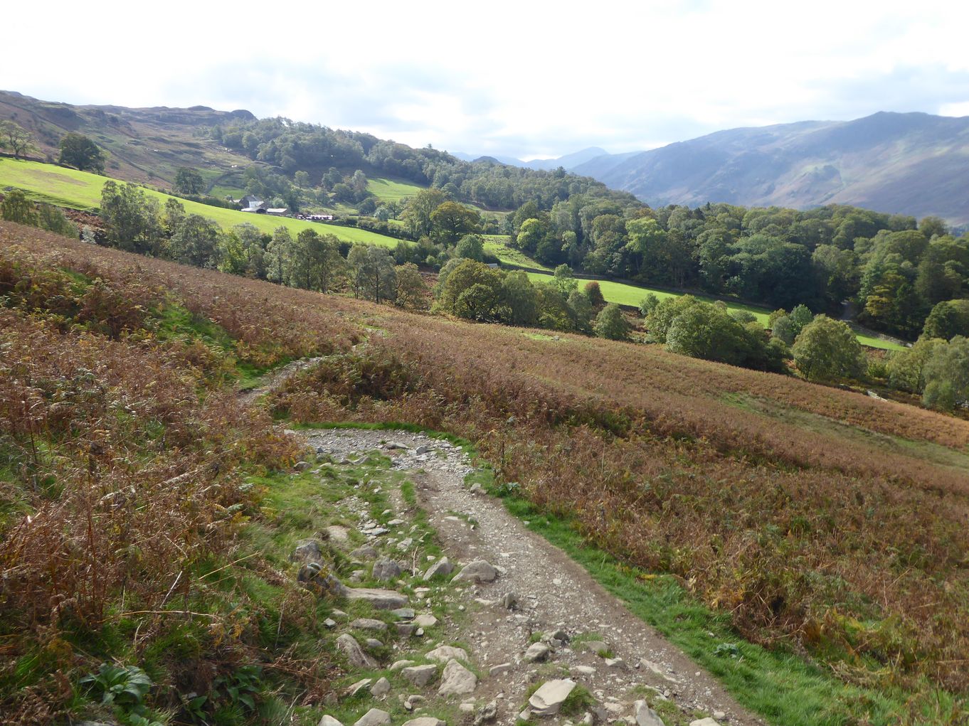 path down from Walla crag
