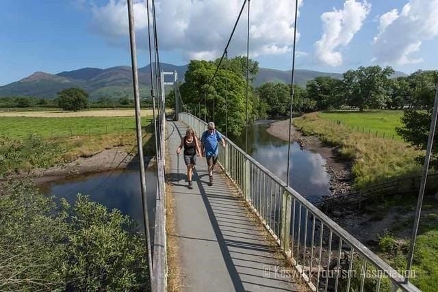 Portinscale suspension bridge