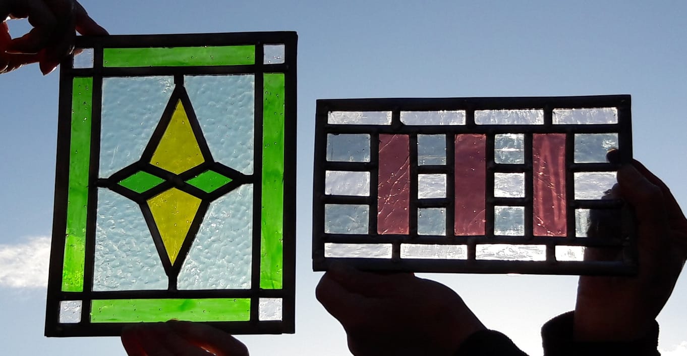 leaded, stained glass created at Quirky Workshops