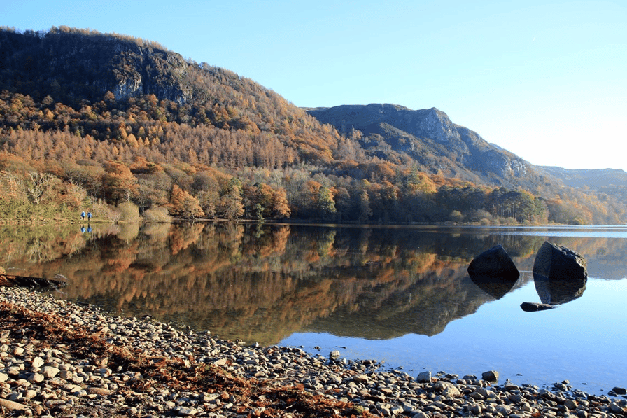 Derwentwater will fells in the background