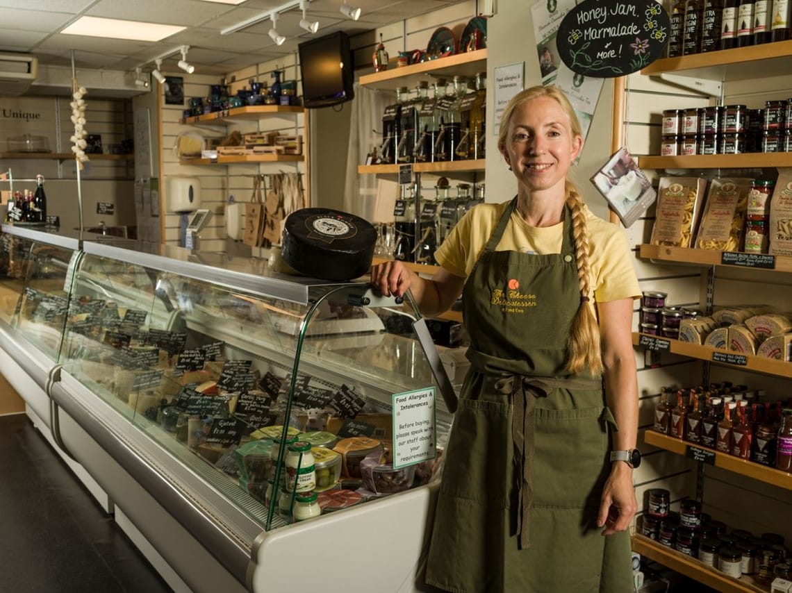 Hayley, owner of Keswick Cheese Deli