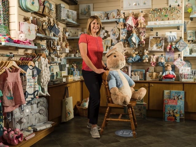 Store manager in the Peter Rabbit and Friends shop