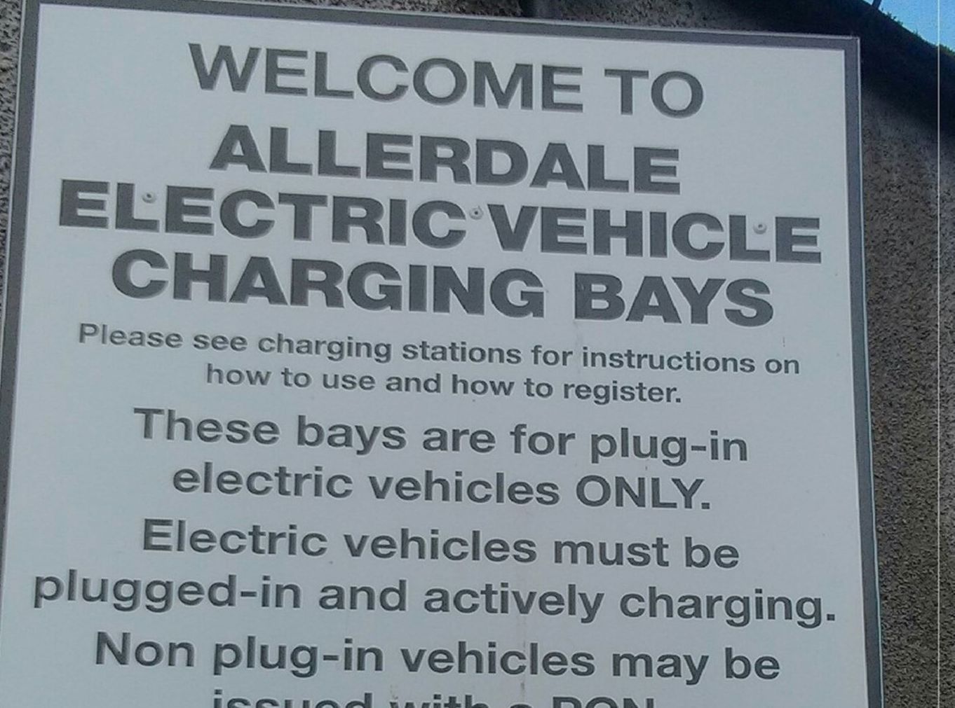 Electric charging bays Keswick