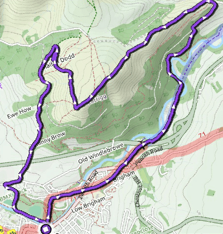 Latrigg walk map