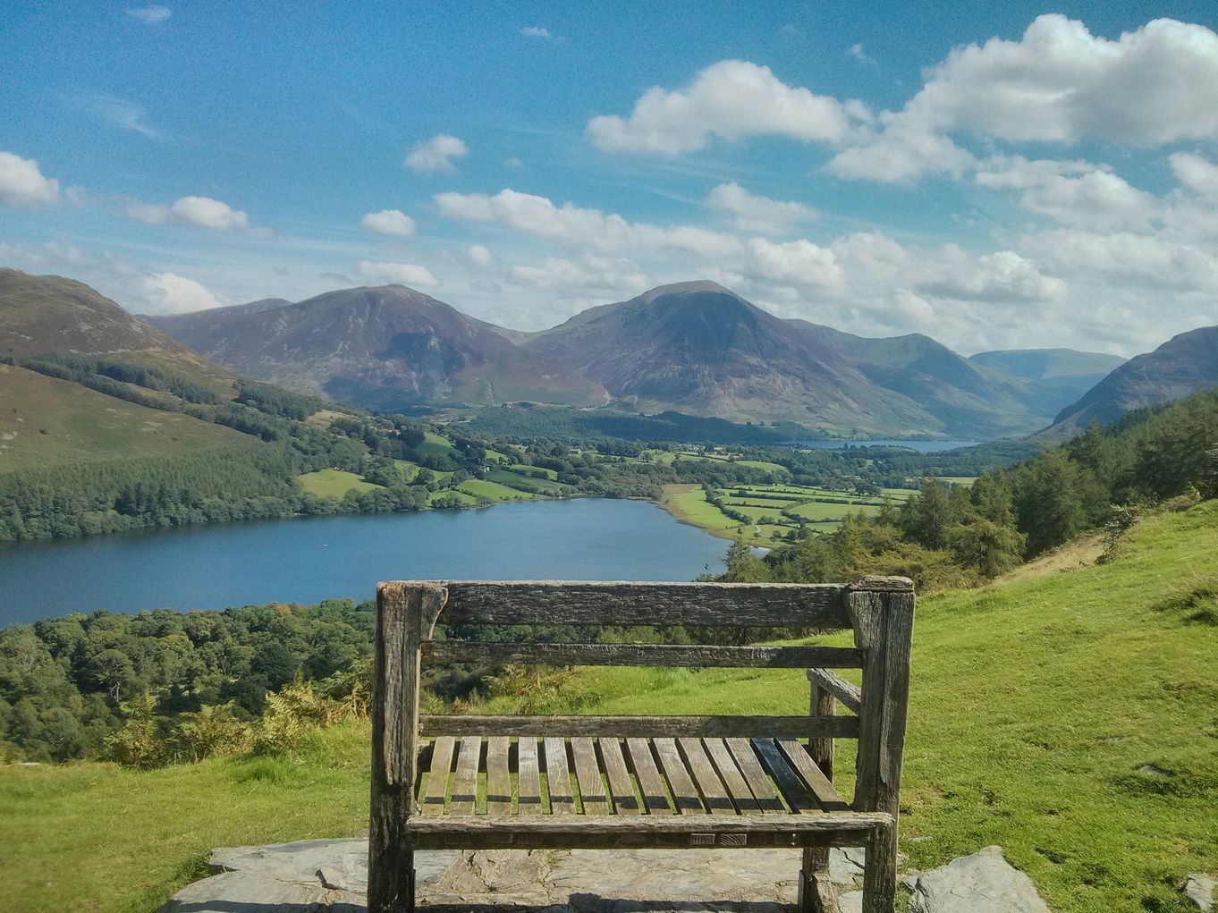 2. walk by a lake - bench overlooking loweswater.jpg