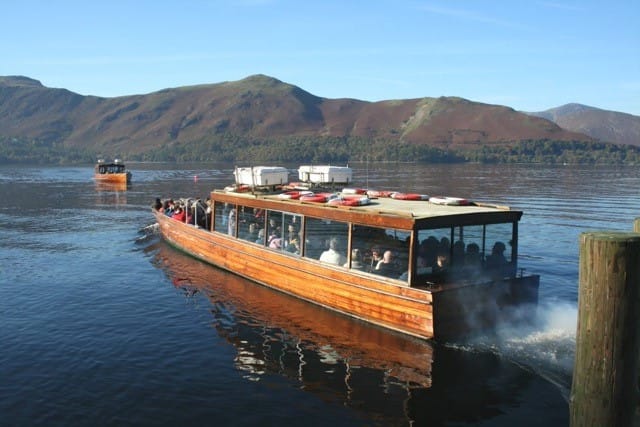 Keswick Launch with Cat Bells in the background