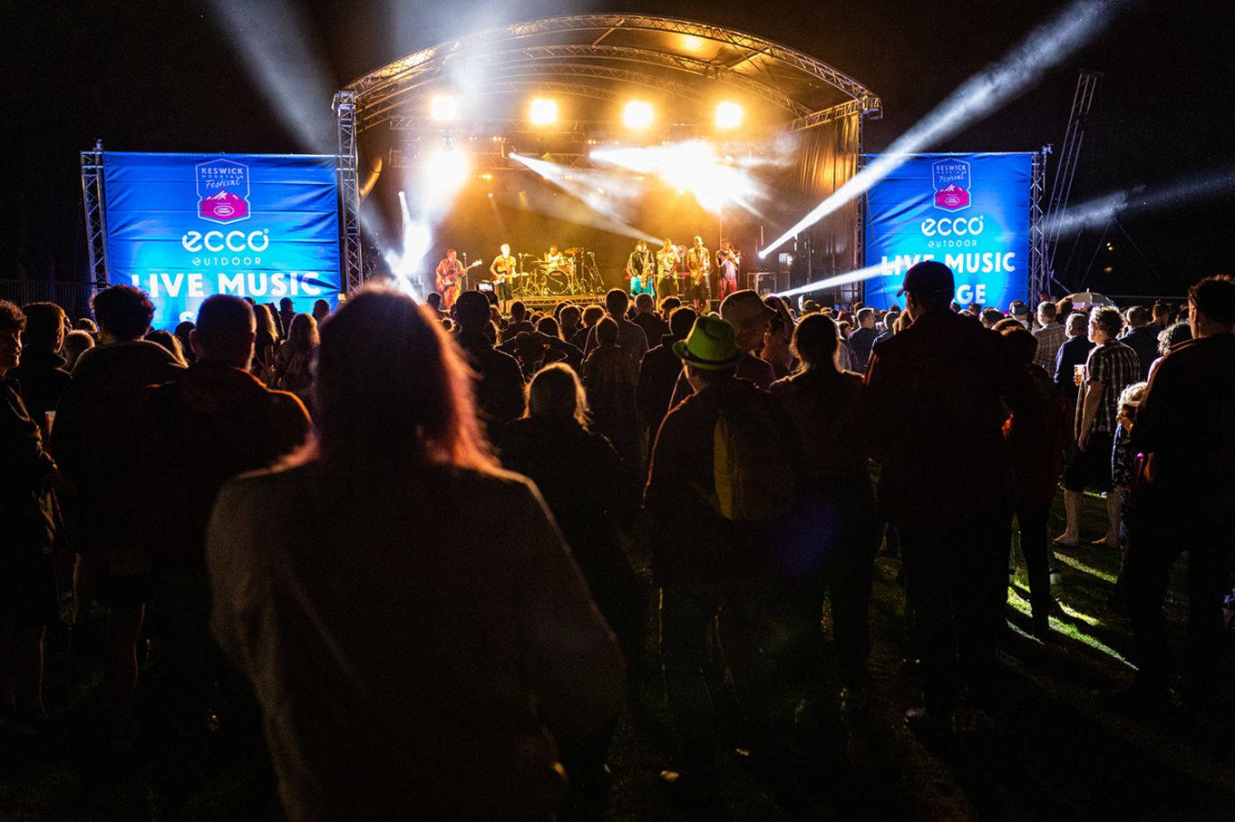 Crowds enjoy live music at the 2021 Keswick Mountain Festival 