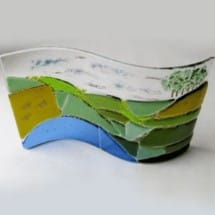 Make a freestanding glass wave with Roxanne Denny