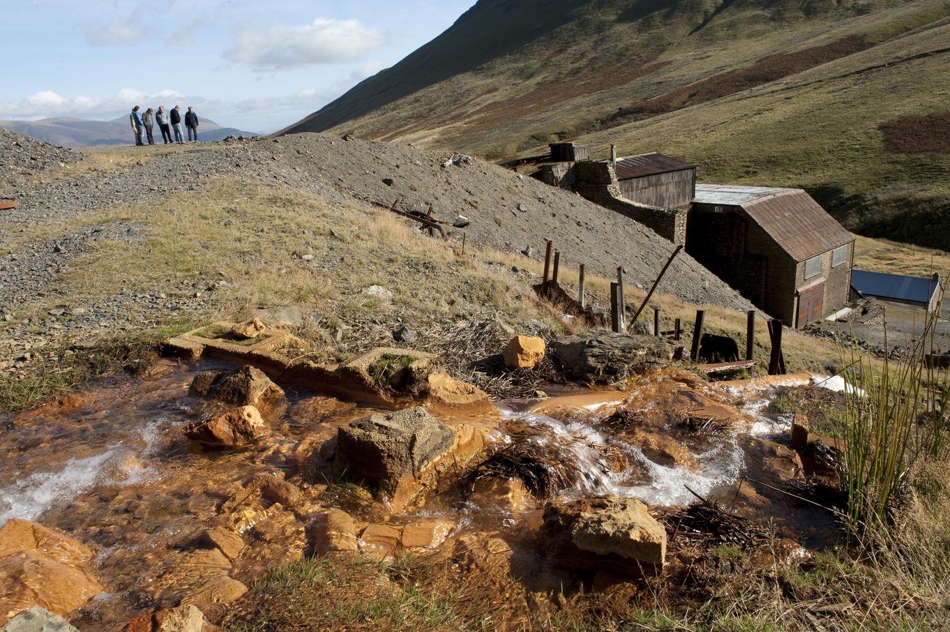 Open day at the processing mill at Force Crag Mine