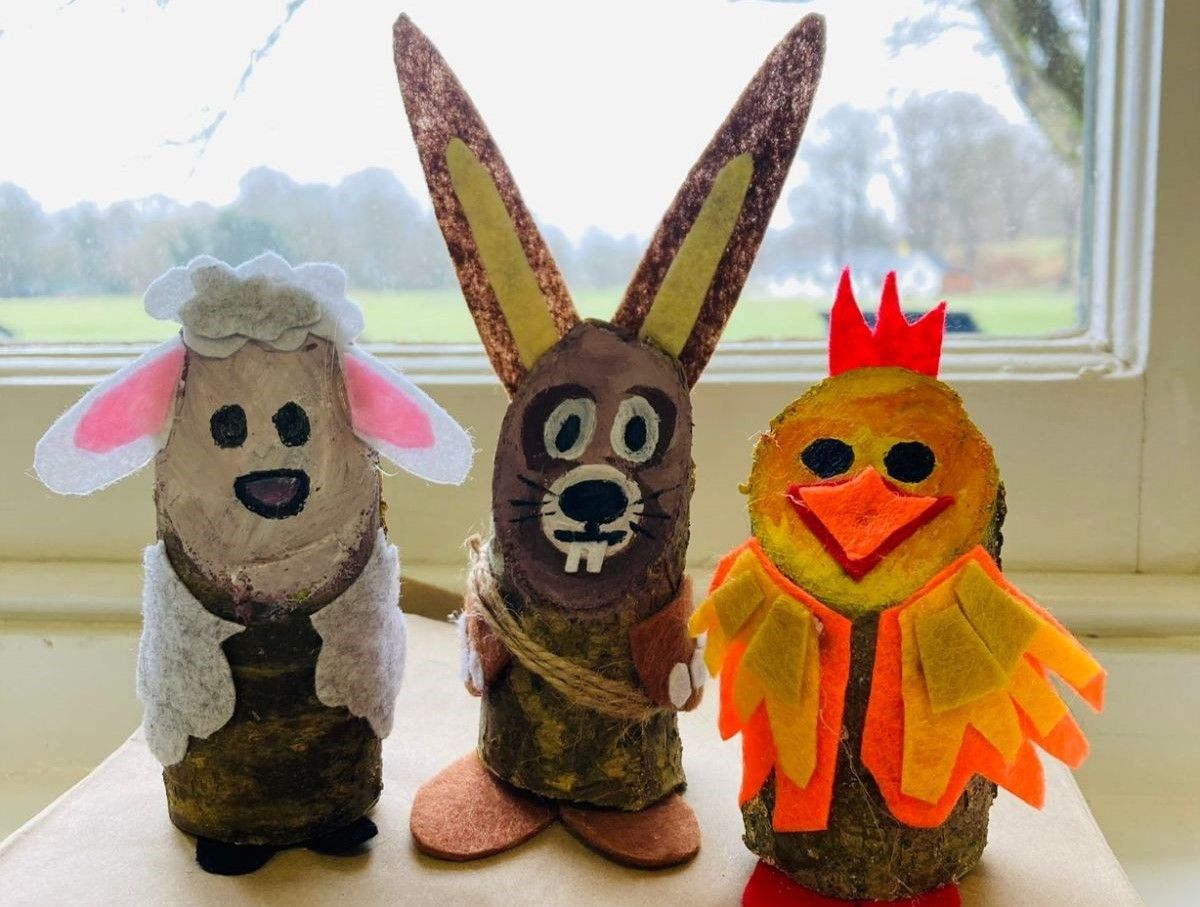 Easter Crafts - Wooden Easter Animals at Keswick Museum