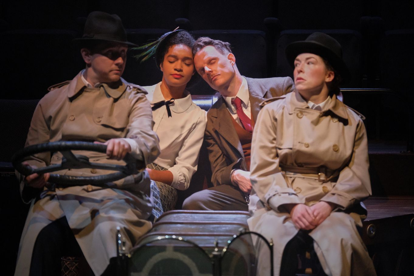 Production shot of the 39 Steps cast