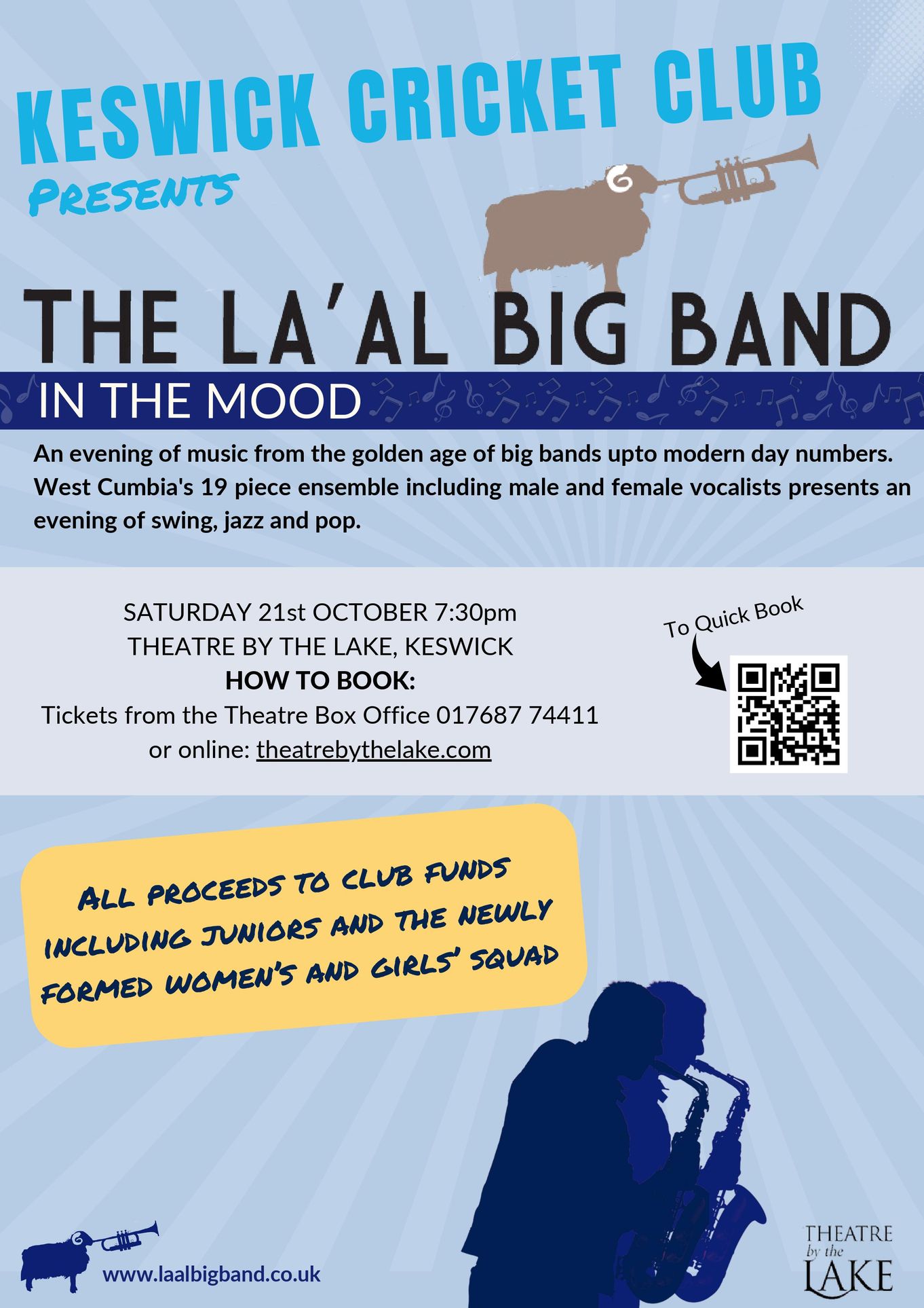 Keswick Cricket Club Presents The La'al Big Band: In The Mood