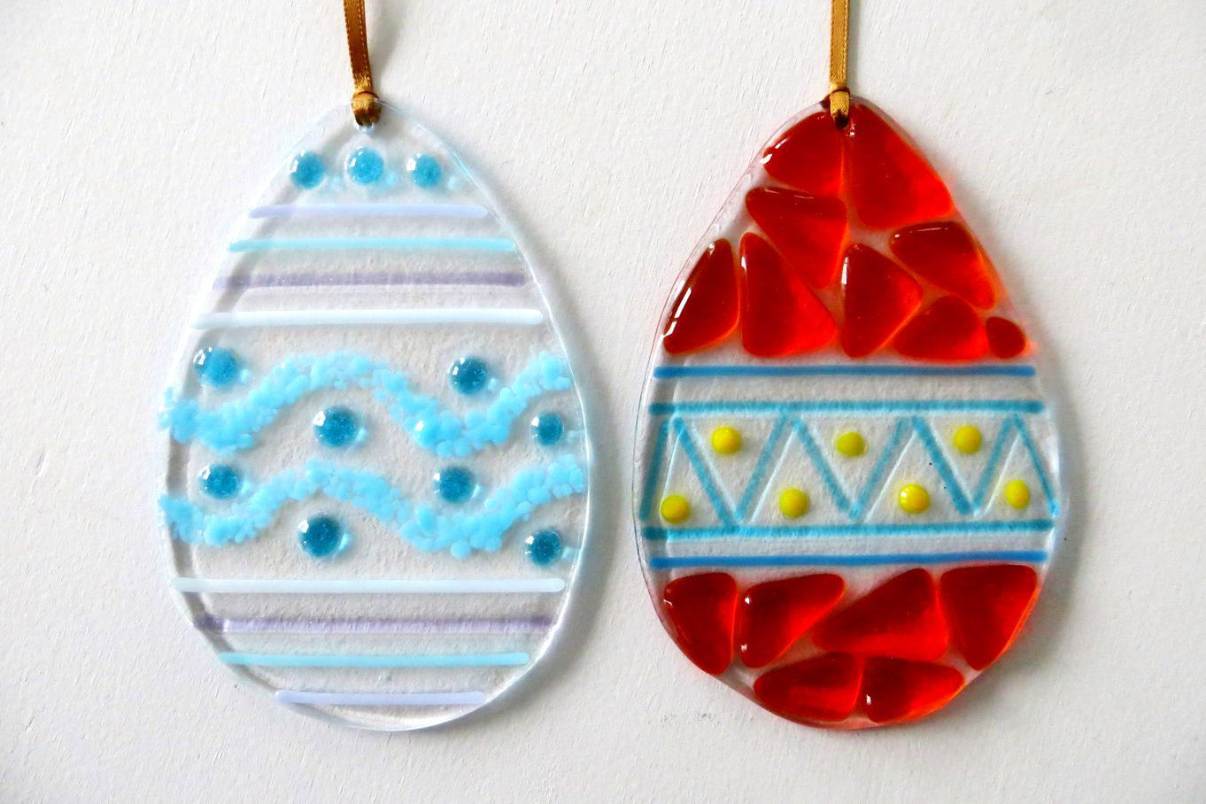 Fused glass Easter decorations with Roxanne Denny