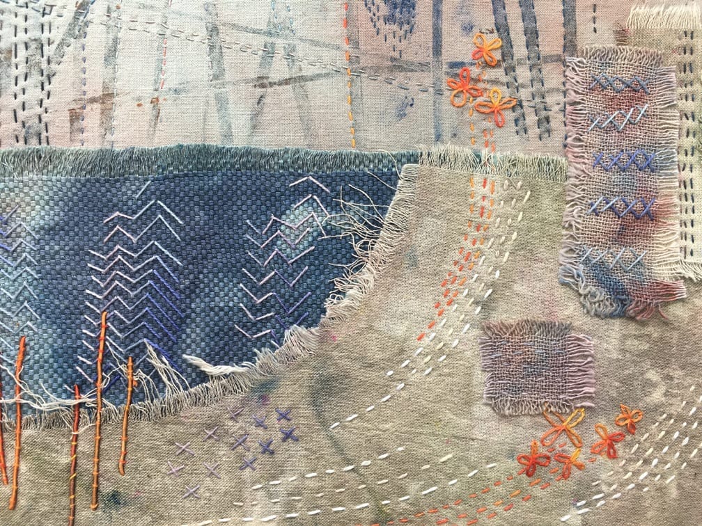 'Creative Stitched Collage' ~ with Kay Leech