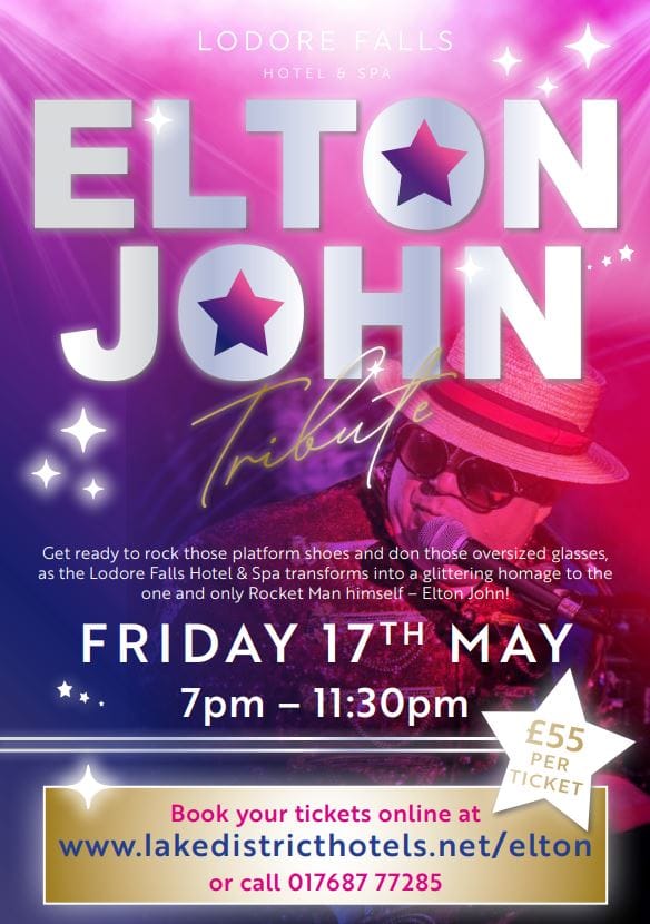 Elite Elton - Elton John Tribute Night at Lodore Falls Hotel & Spa