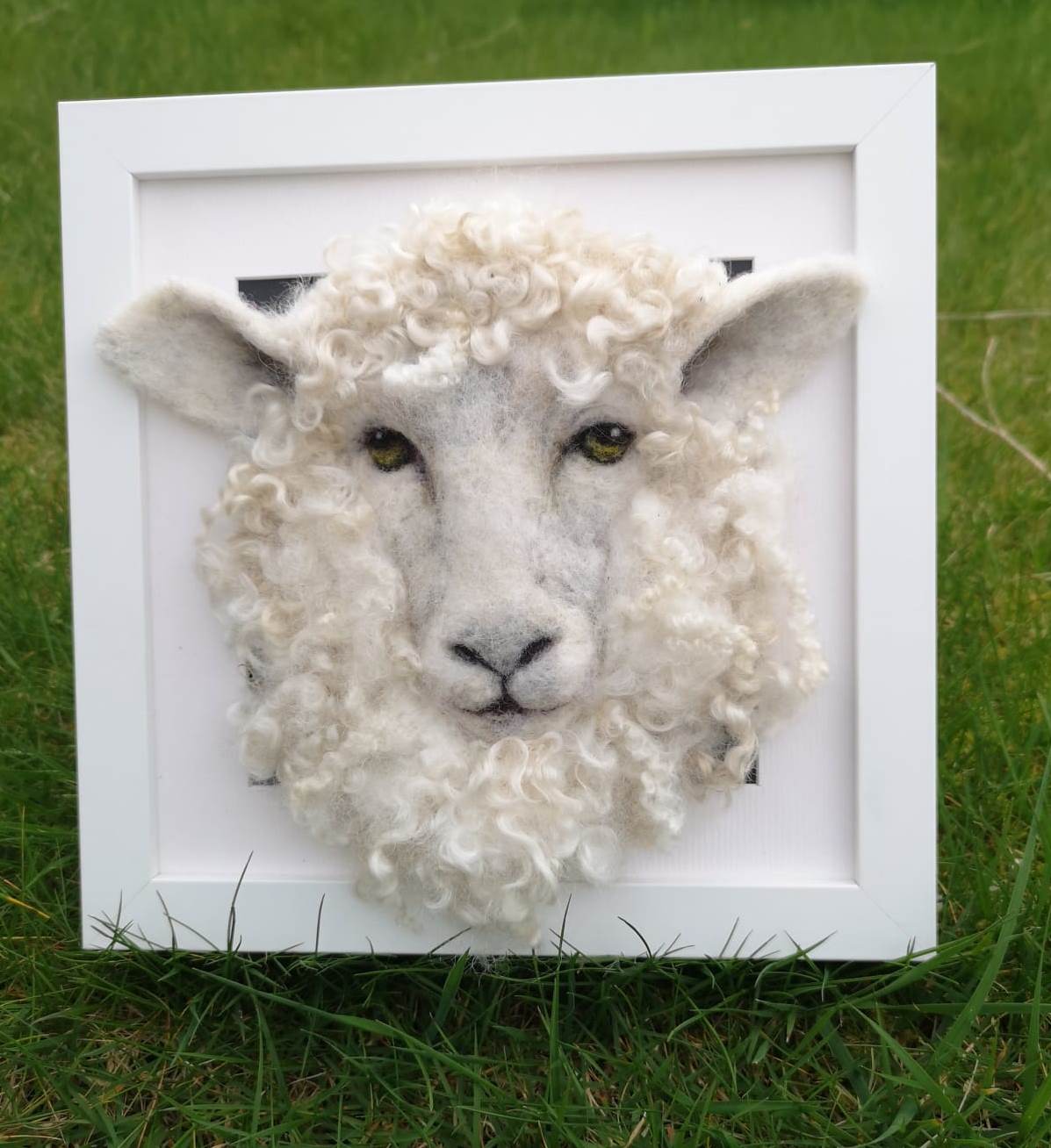 'Needle Felted Sheep Portrait of 