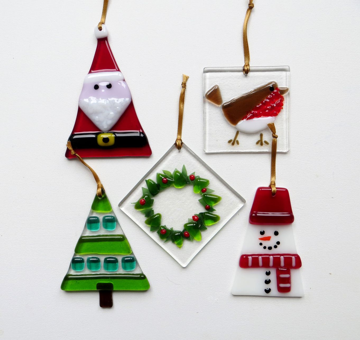 Fused Glass Christmas Decorations with Roxanne Denny