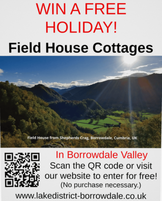 Win A Free Holiday At Field House Borrowdale!