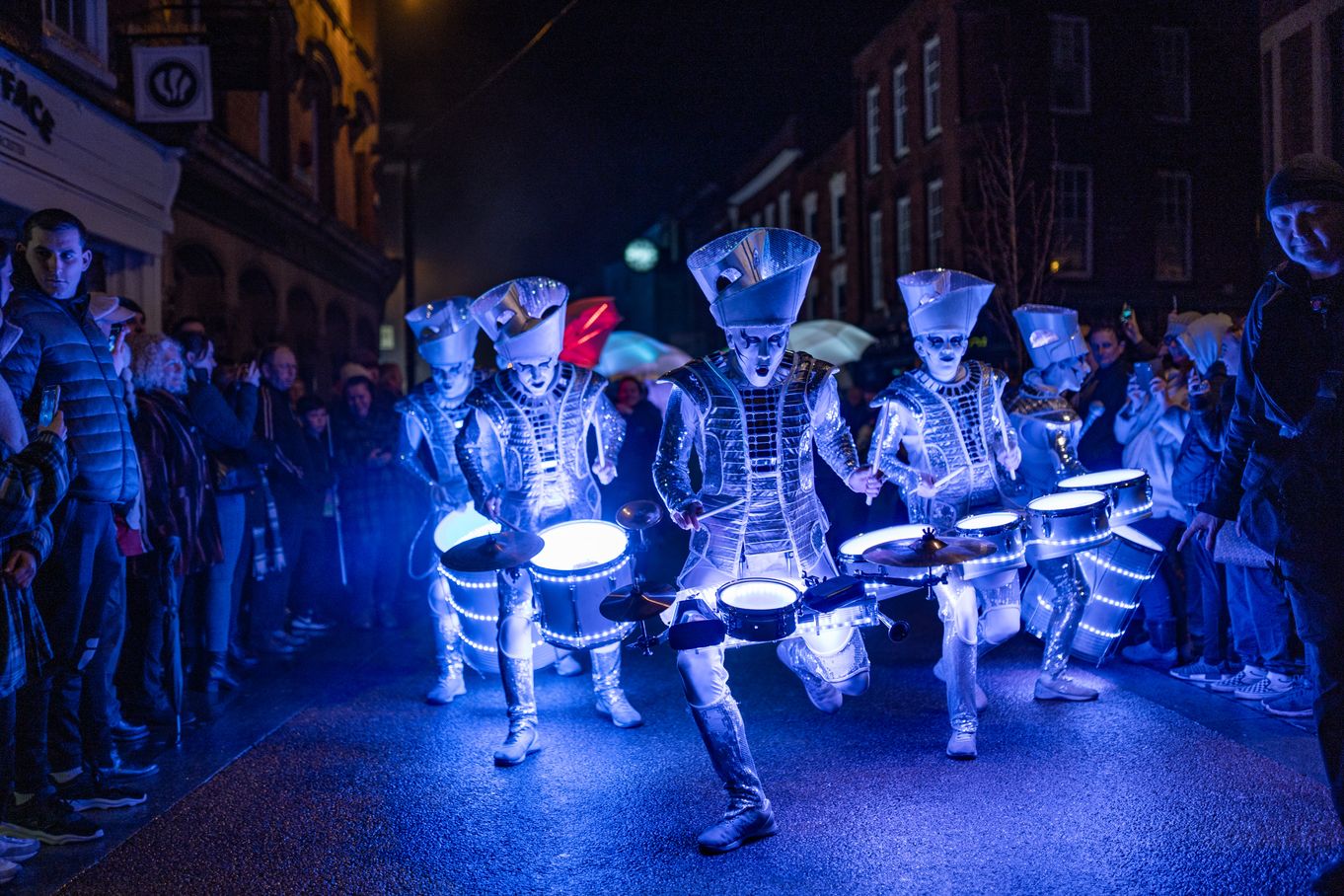 LED Drumming Parade in Keswick