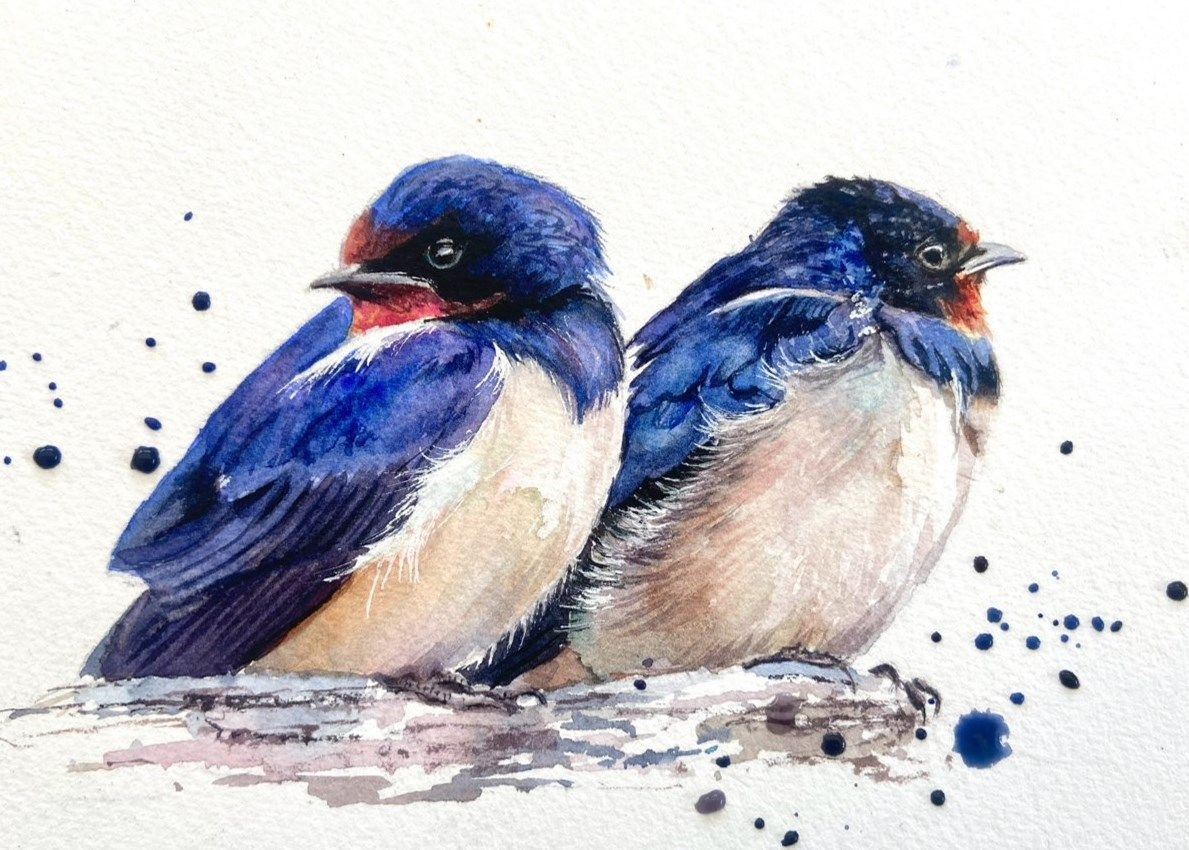 Exploring Expressive Watercolour Techniques' - a 2 day weekend course with Sarah Stokes 