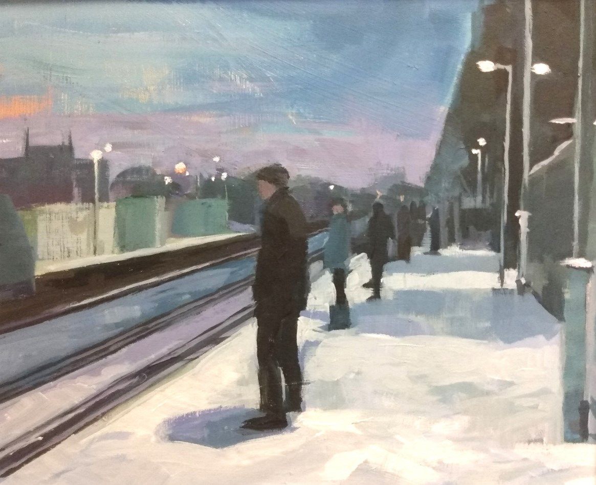 At the Station' in Acrylics with Ceri Allen