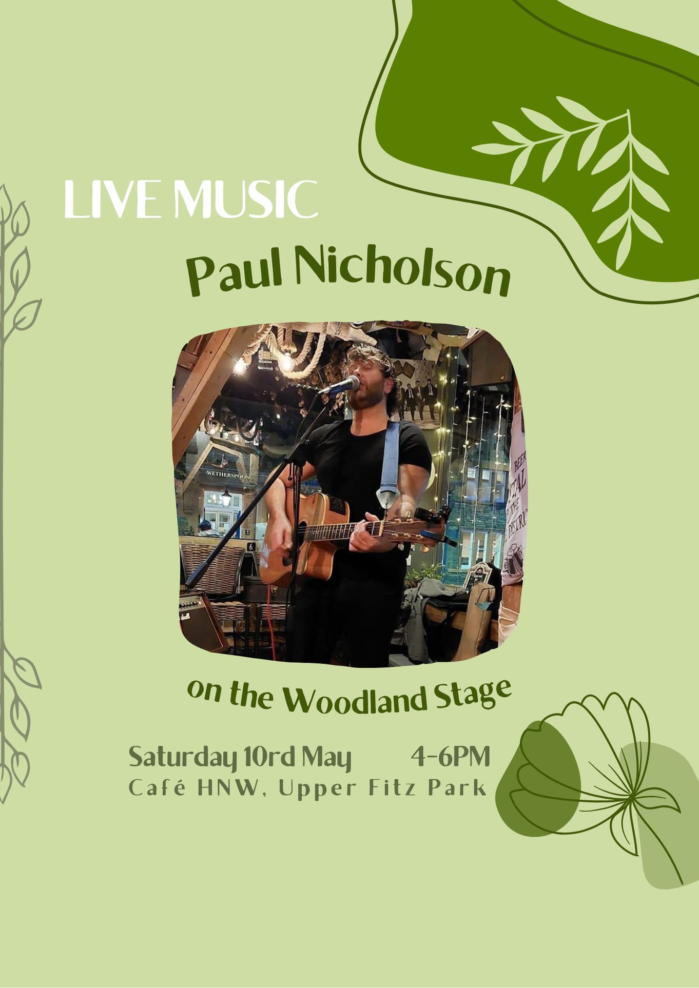 Live Music on the Woodland Stage at Café HNW