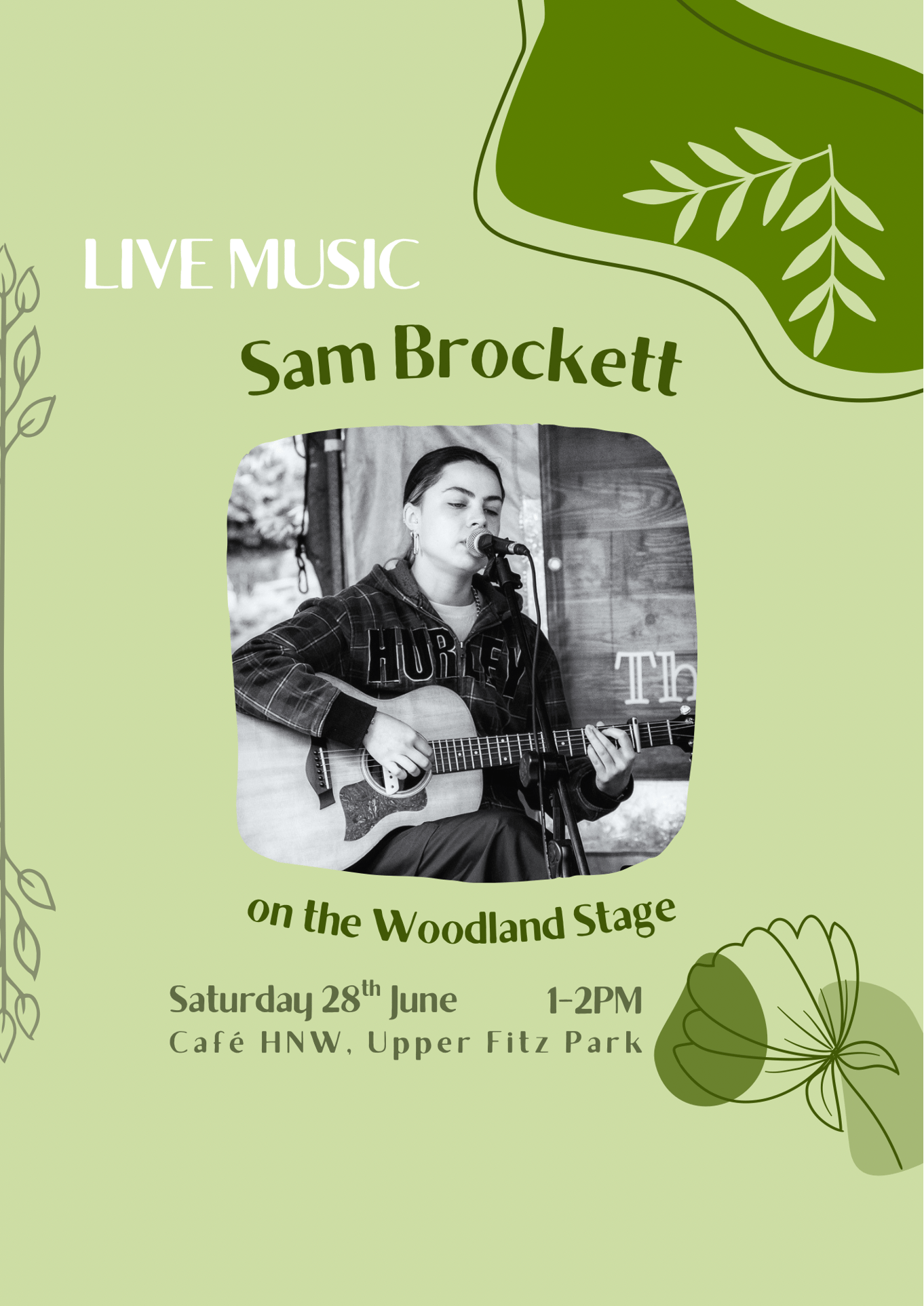 Live Music on the Woodland Stage at café HNW