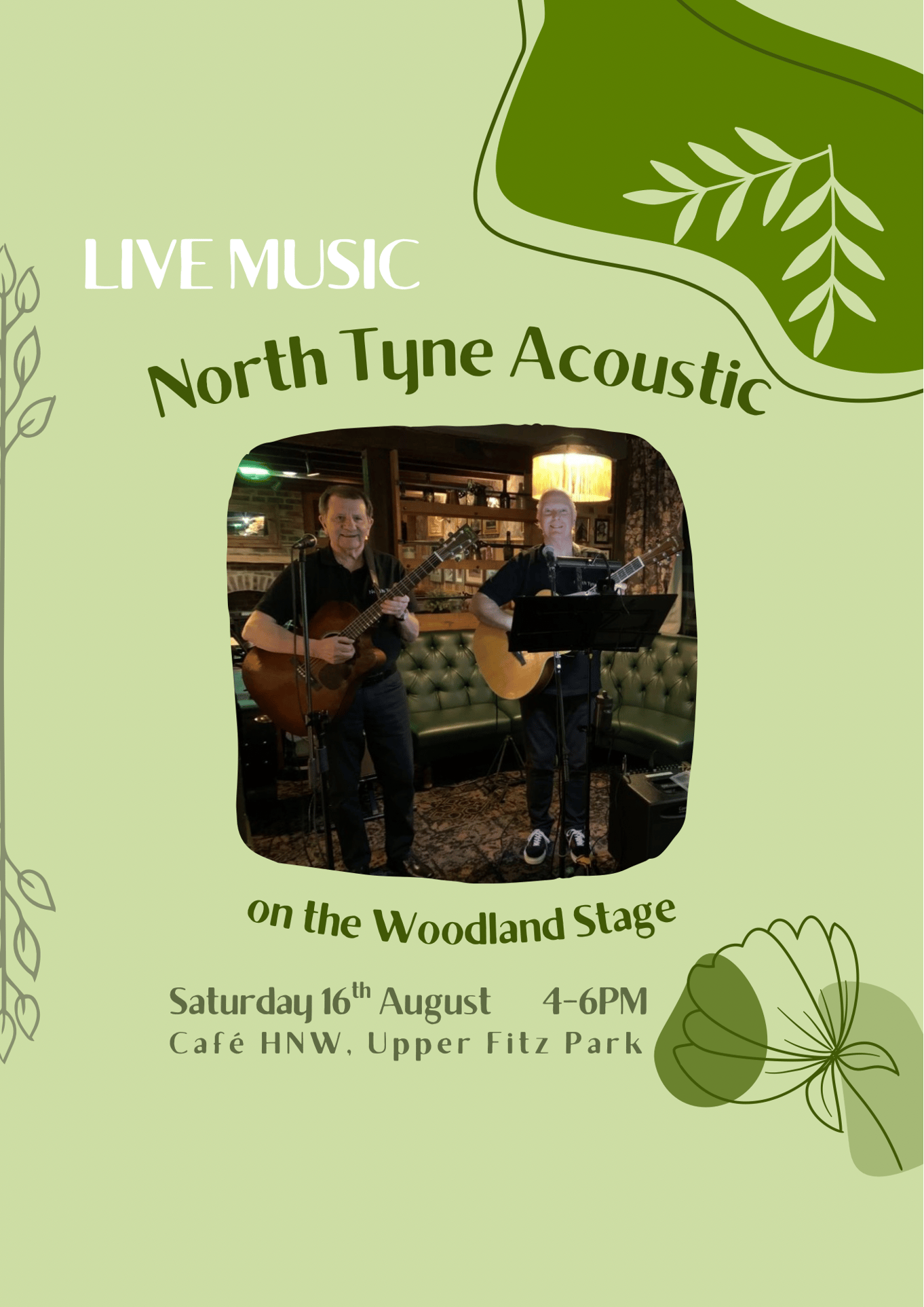 Live Music on the Woodland Stage at cafe HNW