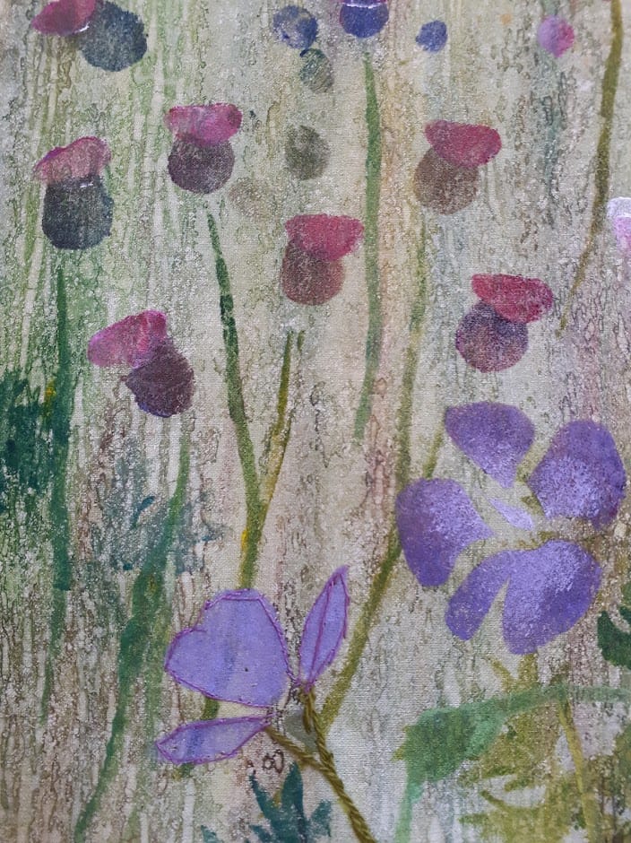 'Paint Print Stitch in Nature' with Kay Leech