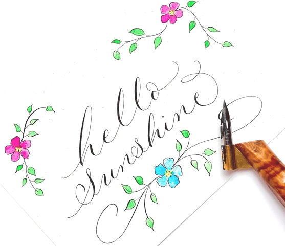'Gorgeously Swirly Calligraphy' with Claire from by Moon and Tide