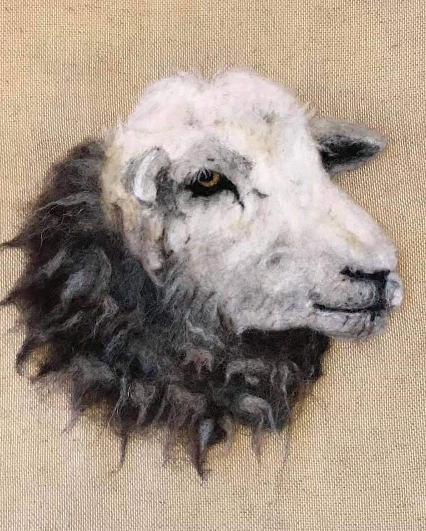 Needle Felt a Herdwick Portrait ~ with Jane Makes