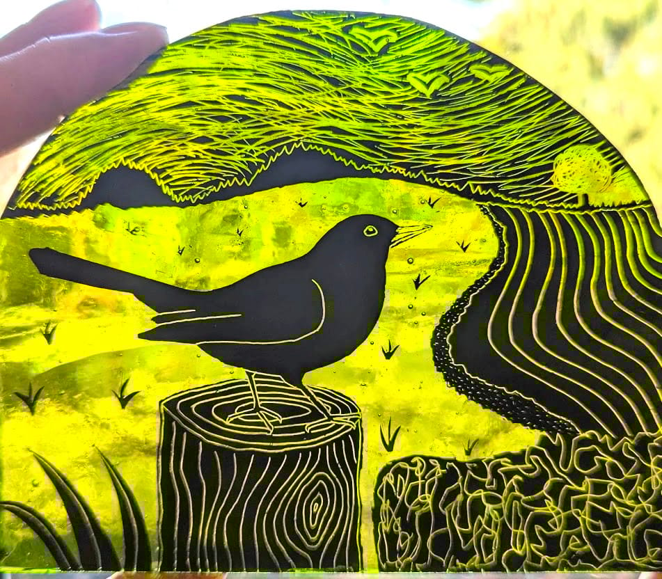 'Engraving Sgraffito on Glass' short course with Vicky Boase