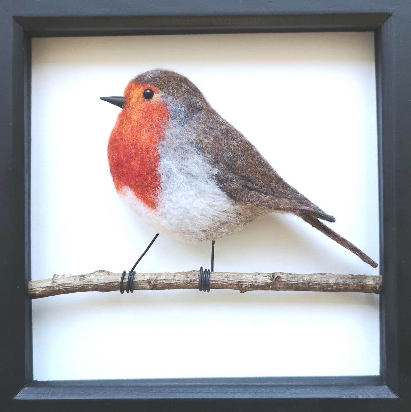 Needle Felted Garden Birds ~ 'The Robin' with Helen Hammond (low relief)