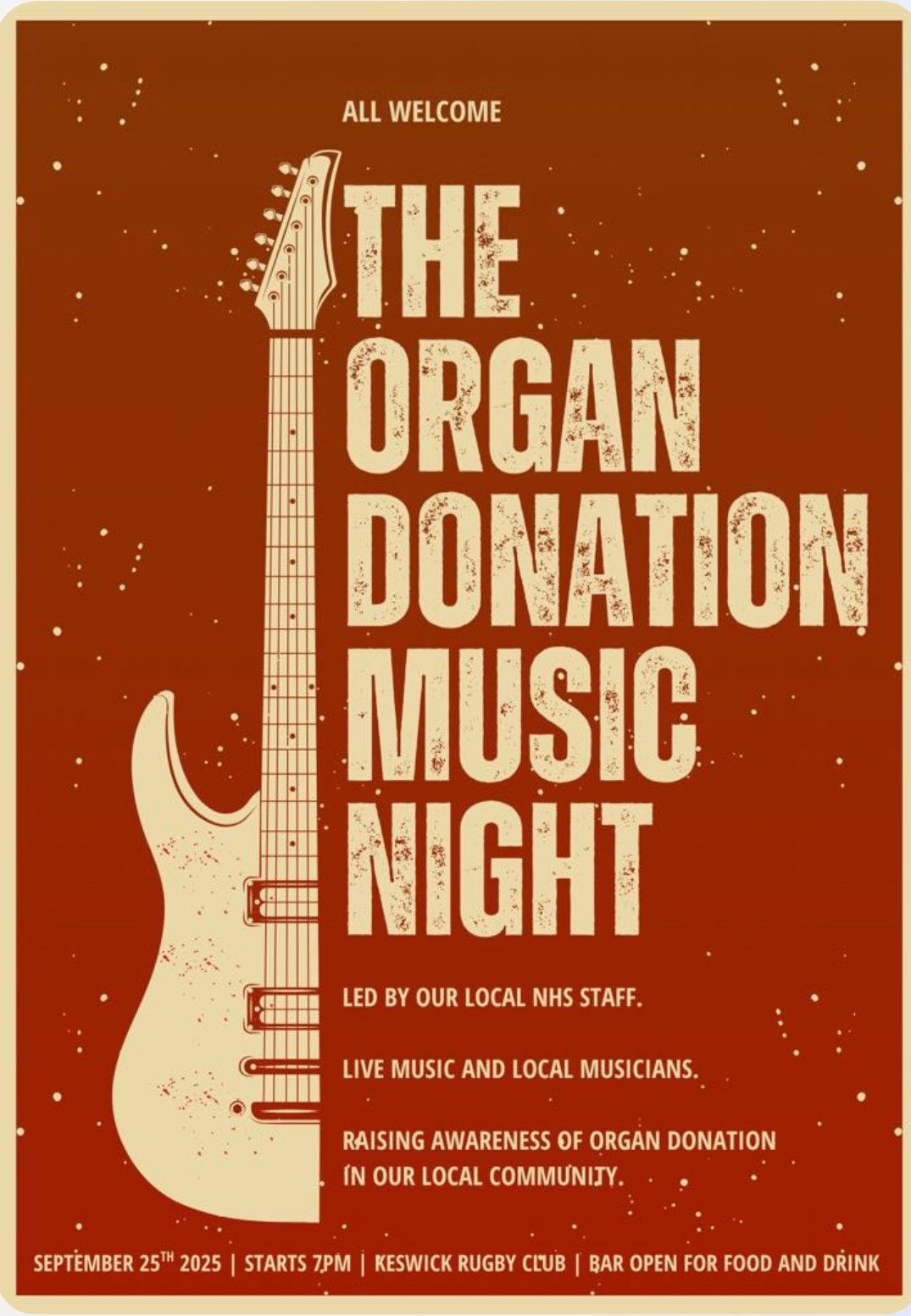 The Organ Donation Music Night - led by NHS colleagues