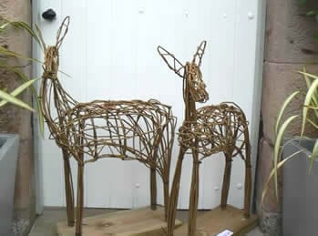   Willow Sculptures ~ Deer with Phil Bradley